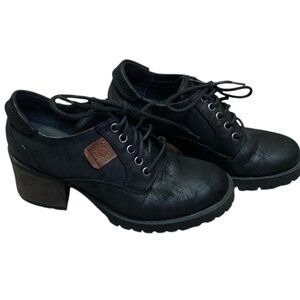 B52 Chunky Heeled Shoes Black Size 7